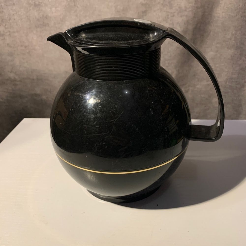 THERMOS Coffee Pot Model 360 Pitcher Carafe Black Vintage West Germany Food Serv